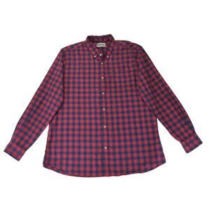 Barbour Geston Tailored Fit Shirt Plaid Button‎ Down Long Sleeve Men's XL Cotton